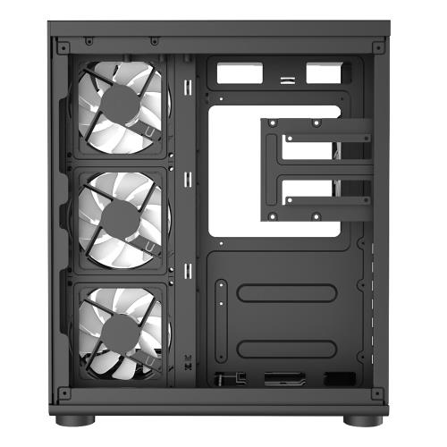 TURBOX Teras Akvaryum Cam Tasarım 4XARGB Fan 500W PSU USB 3.0 ATX Oyuncu Bilgisayar Kasası
